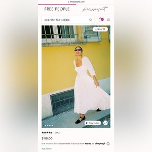 Free People Oasis Midi Dress - White